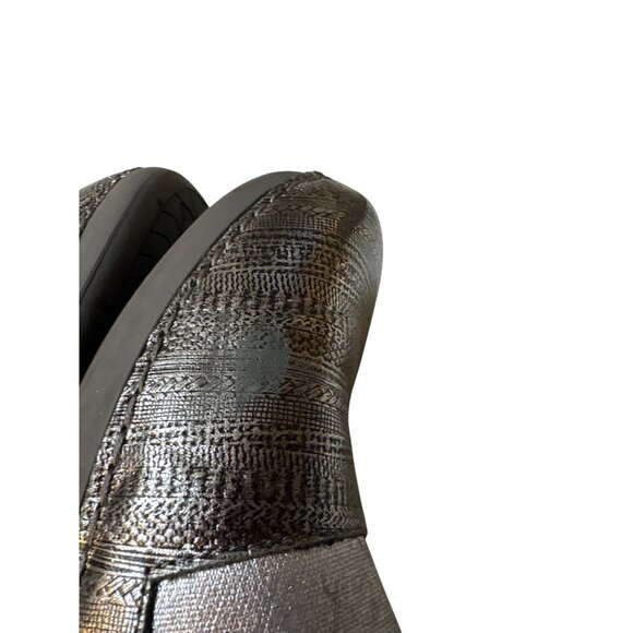 Alegria Metallic Textured Slip-On Loafers Womens Size 10.5 Comfortable Shoes - Picture 9 of 9